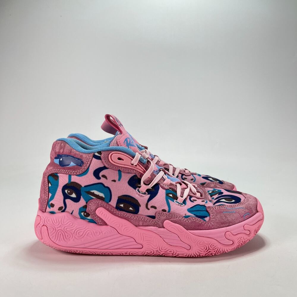 Puma MB.03 KidSuper LaMelo Ball Pink Basketball Shoes 379329-01 Youth Size 6